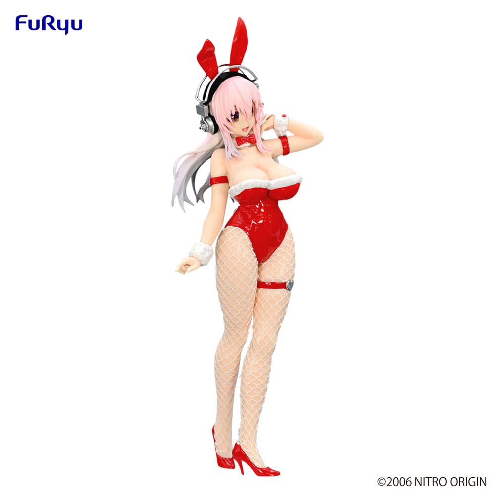 Super Sonico BiCute Bunnies PVC Statue Red Color Ver. 30 cm - The Happy Toy Store