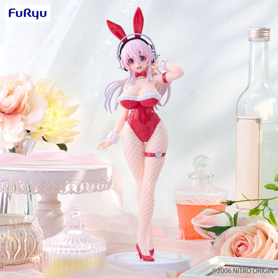 Super Sonico BiCute Bunnies PVC Statue Red Color Ver. 30 cm - The Happy Toy Store