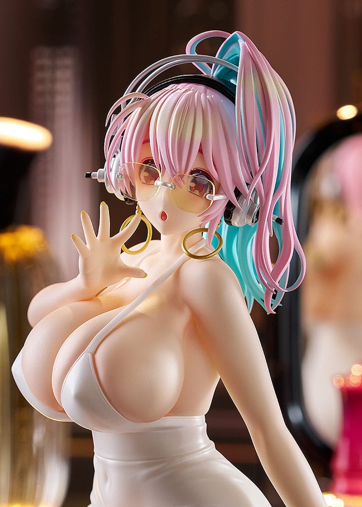 Super Sonico Pop Up Parade PVC Statue Super Sonico: 15th Mini Dress Ver. L Size 20 cm - The Happy Toy Store