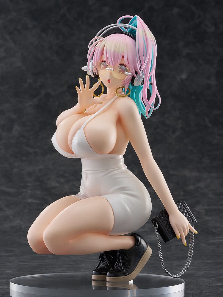 Super Sonico Pop Up Parade PVC Statue Super Sonico: 15th Mini Dress Ver. L Size 20 cm - The Happy Toy Store