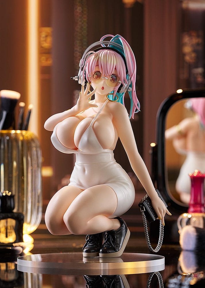 Super Sonico Pop Up Parade PVC Statue Super Sonico: 15th Mini Dress Ver. L Size 20 cm - The Happy Toy Store