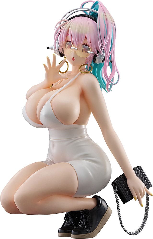 Super Sonico Pop Up Parade PVC Statue Super Sonico: 15th Mini Dress Ver. L Size 20 cm - The Happy Toy Store