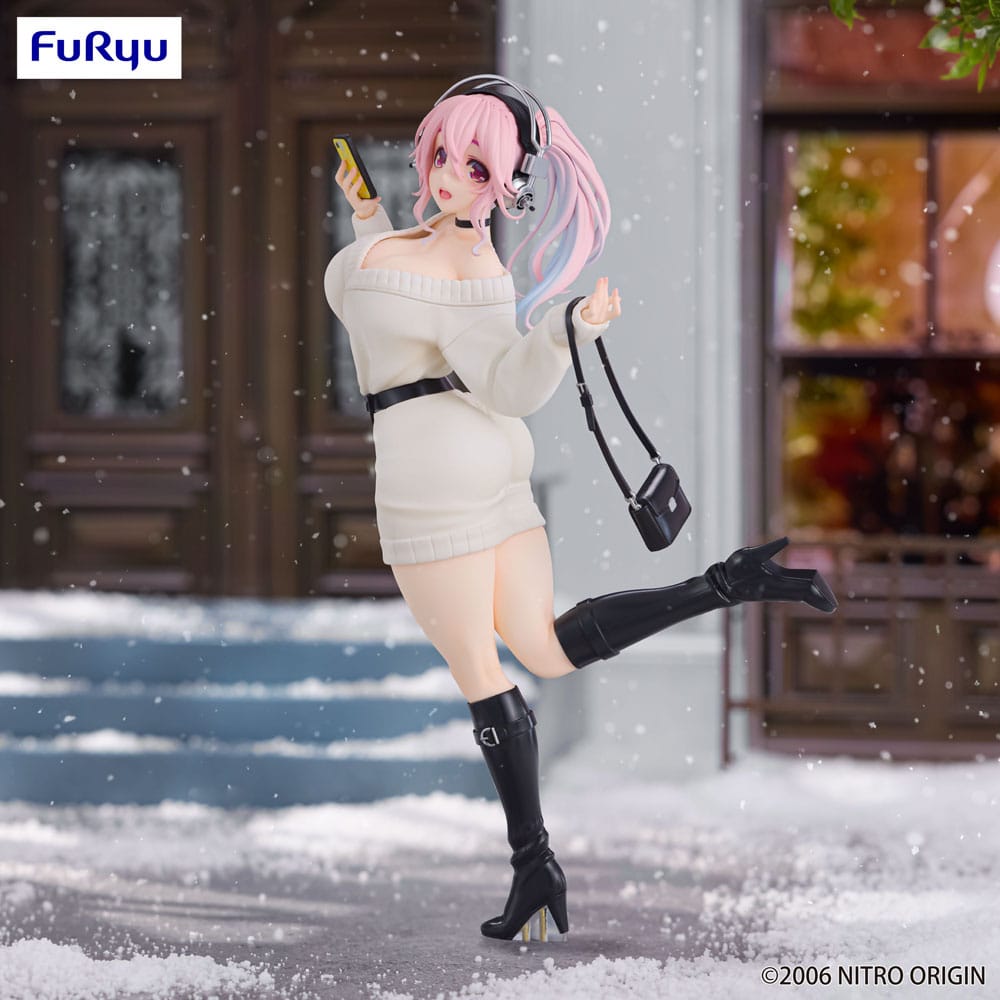 Super Sonico Trio - Try - iT PVC Statue Winter Memory Ver. 21 cm - The Happy Toy Store