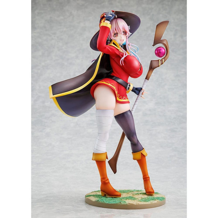 Super Sonico x Konosuba PVC Statue 1/7 Super Sonico Megumin collaboration Ver. 25 cm - The Happy Toy Store