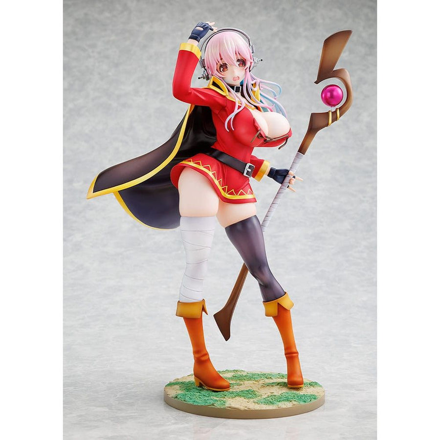 Super Sonico x Konosuba PVC Statue 1/7 Super Sonico Megumin collaboration Ver. 25 cm - The Happy Toy Store