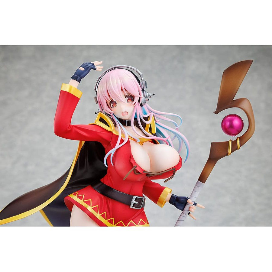 Super Sonico x Konosuba PVC Statue 1/7 Super Sonico Megumin collaboration Ver. 25 cm - The Happy Toy Store