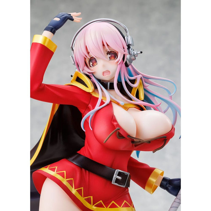 Super Sonico x Konosuba PVC Statue 1/7 Super Sonico Megumin collaboration Ver. 25 cm - The Happy Toy Store