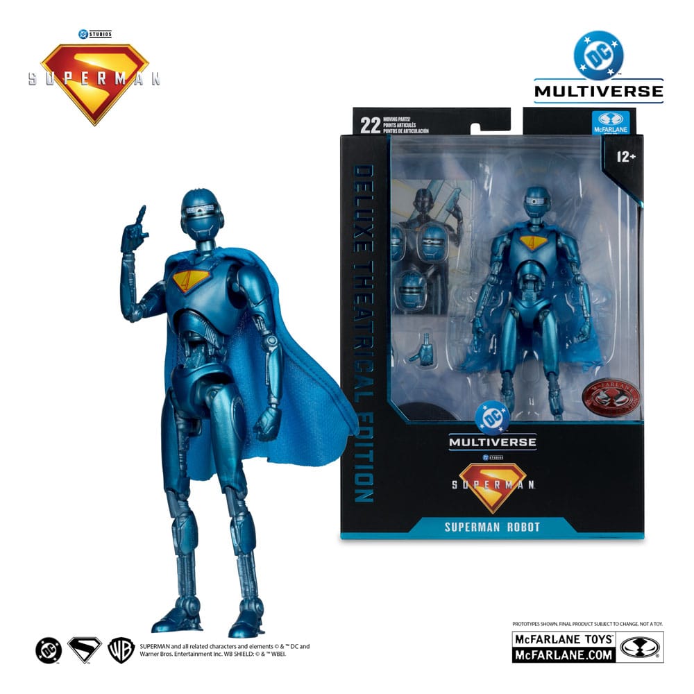 Superman (2025) DC Multiverse Deluxe Action Figure Superman Robot (Red Platinum Edition) 18 cm - The Happy Toy Store