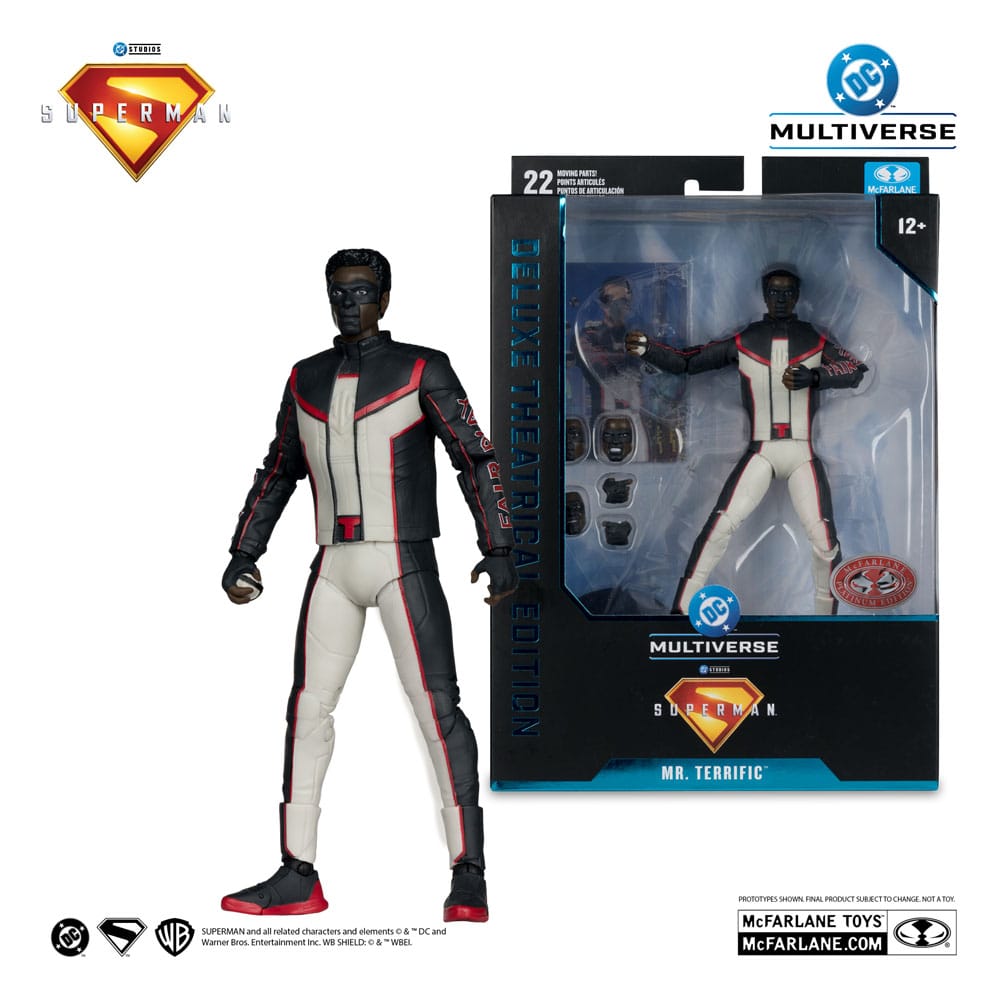 Superman (2025) DC Multiverse Deluxe Theatrical Edition Action Figure Mr. Terrific (Red Platinum Edition) 18 cm - The Happy Toy Store