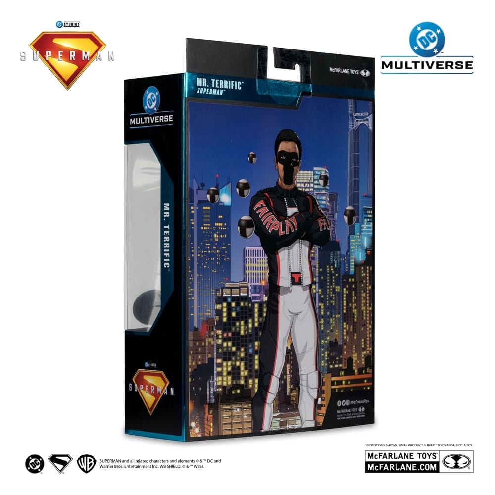 Superman (2025) DC Multiverse Deluxe Theatrical Edition Action Figure Mr. Terrific (Red Platinum Edition) 18 cm - The Happy Toy Store