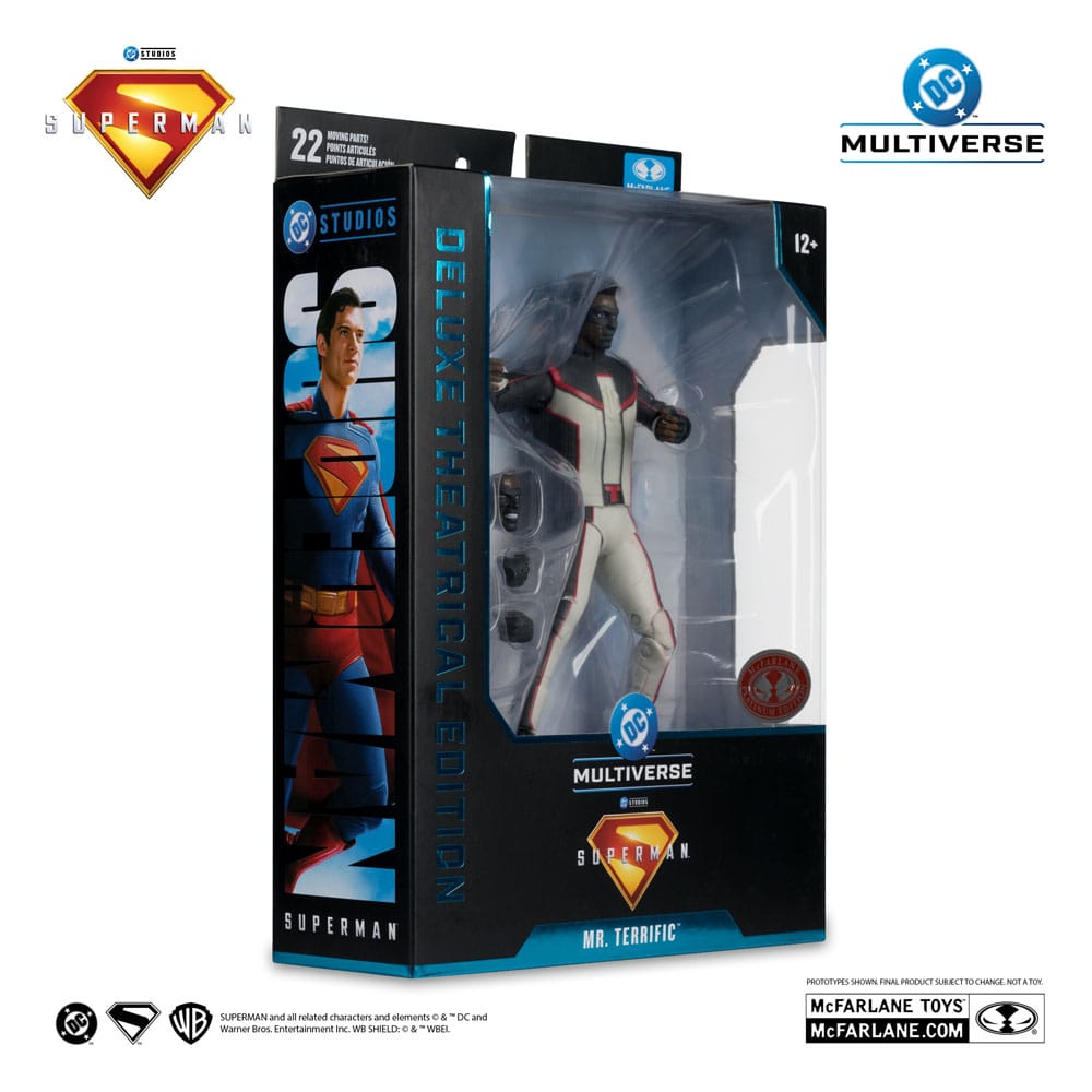 Superman (2025) DC Multiverse Deluxe Theatrical Edition Action Figure Mr. Terrific (Red Platinum Edition) 18 cm - The Happy Toy Store
