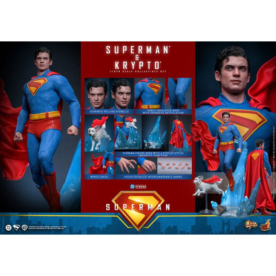 Superman (2025) Movie Masterpiece Action Figure 1/6 Superman & Krypto 33 cm - The Happy Toy Store