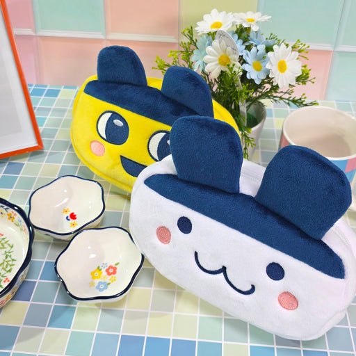 Tamagotchi Face Plush Pencil Case Pouch - The Happy Toy Store