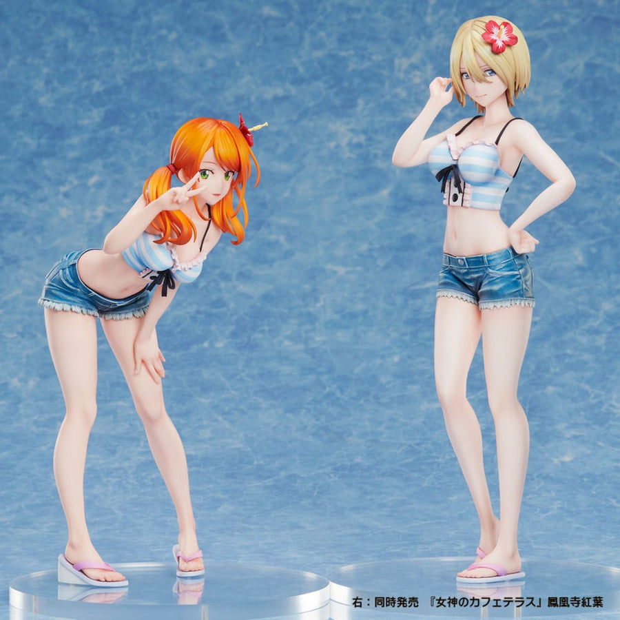 The Café Terrace and Its Goddesses Statue PVC Tsukishima Ryusei 21 cm - The Happy Toy Store