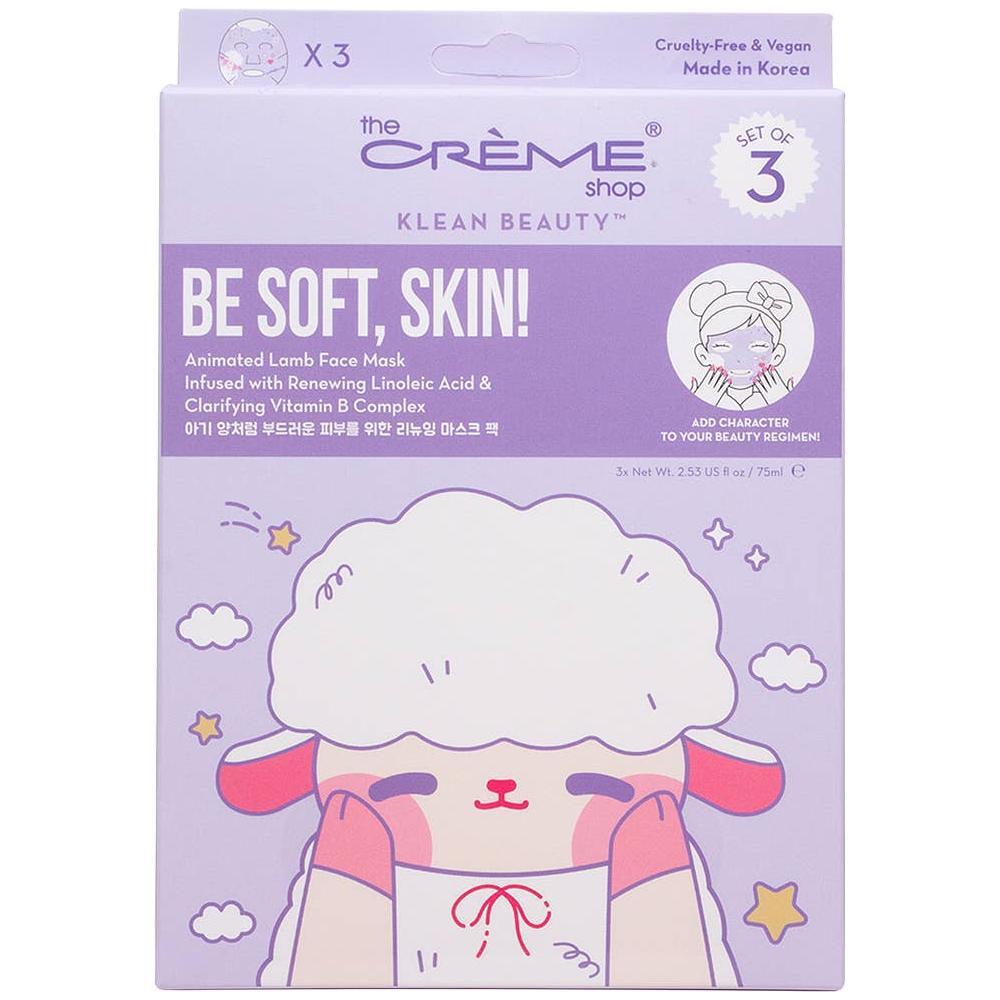 The Creme Shop Be Soft Skin Animated Lamb Face Set of 3 - The Happy Toy Store