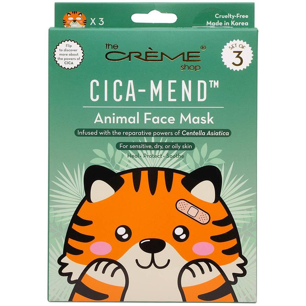 The Creme Shop Cica Mend Animal Face Mask Set of 3 - Tiger - The Happy Toy Store