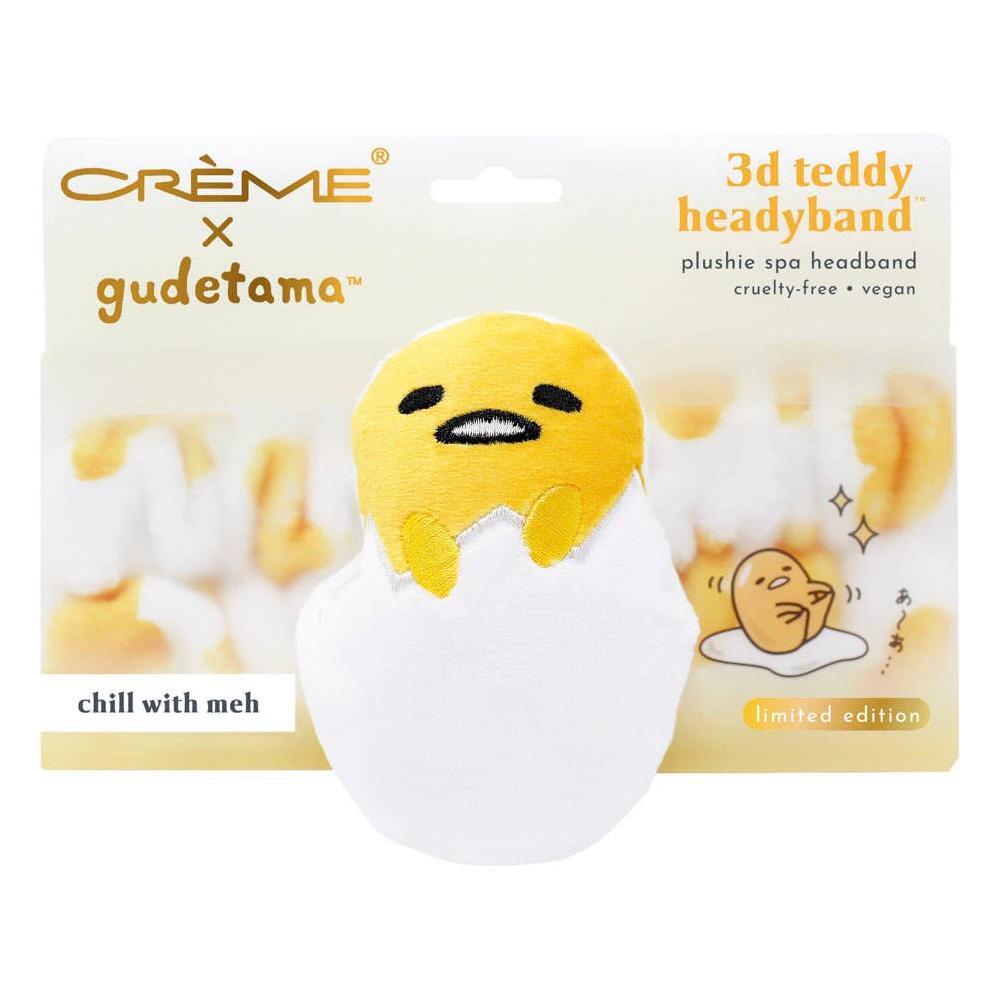 The Creme Shop X Gudetama 3D Teddy Plushie Spa Headband - The Happy Toy Store