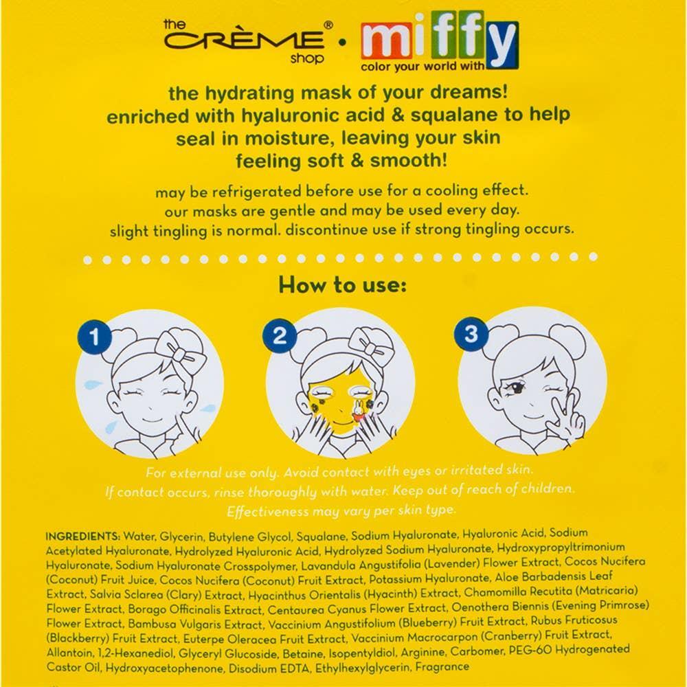 The Creme Shop X Miffy Dewy Dreams Hydrating Sheet Mask 6 Pack - The Happy Toy Store