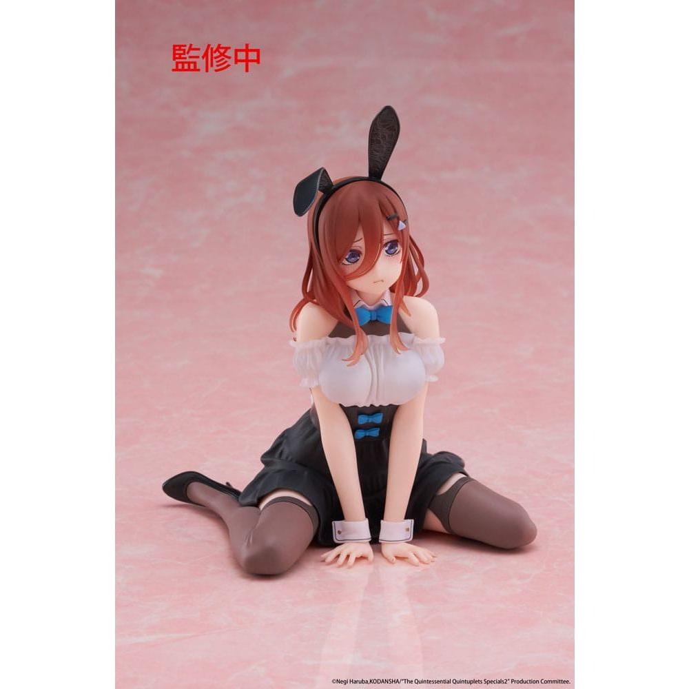 The Quintessential Quintuplets 3 PVC Statue Desktop Cute Figure Miku Nakano (Bunny Ver.) 13 cm - The Happy Toy Store