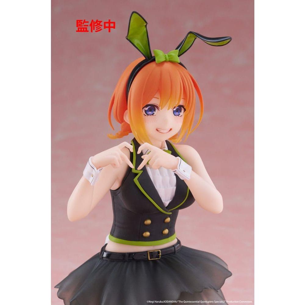 The Quintessential Quintuplets 3 PVC Statue Desktop Cute Figure Yotsuba Nakano (Bunny Ver.) 13 cm - The Happy Toy Store