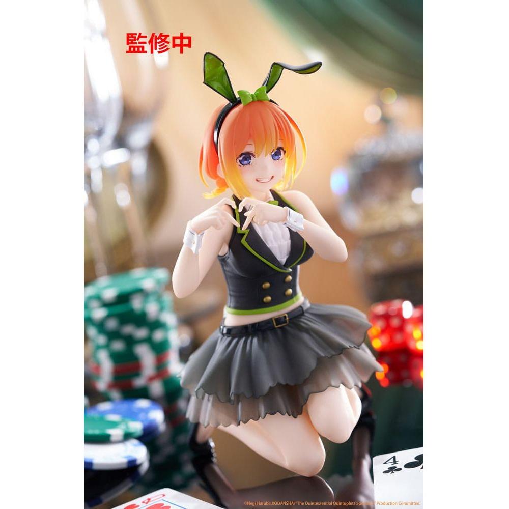 The Quintessential Quintuplets 3 PVC Statue Desktop Cute Figure Yotsuba Nakano (Bunny Ver.) 13 cm - The Happy Toy Store