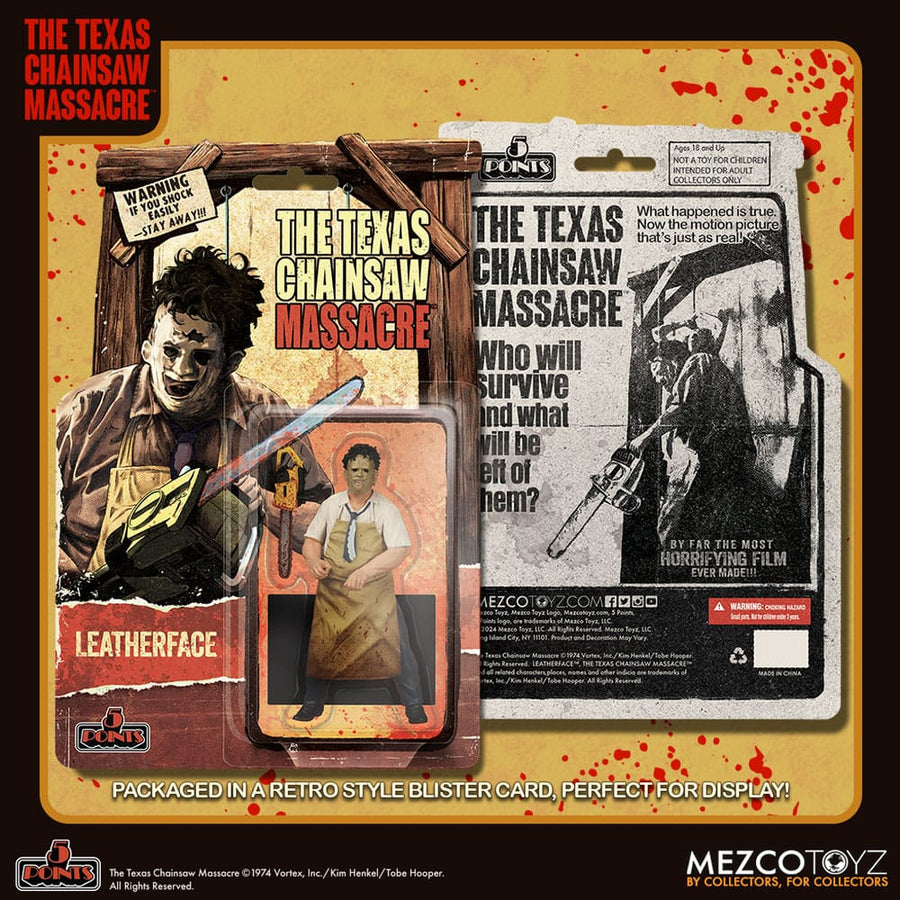 The Texas Chain Saw Massacre (1974) 5 Points Action Figure Leatherface 10 cm - The Happy Toy Store