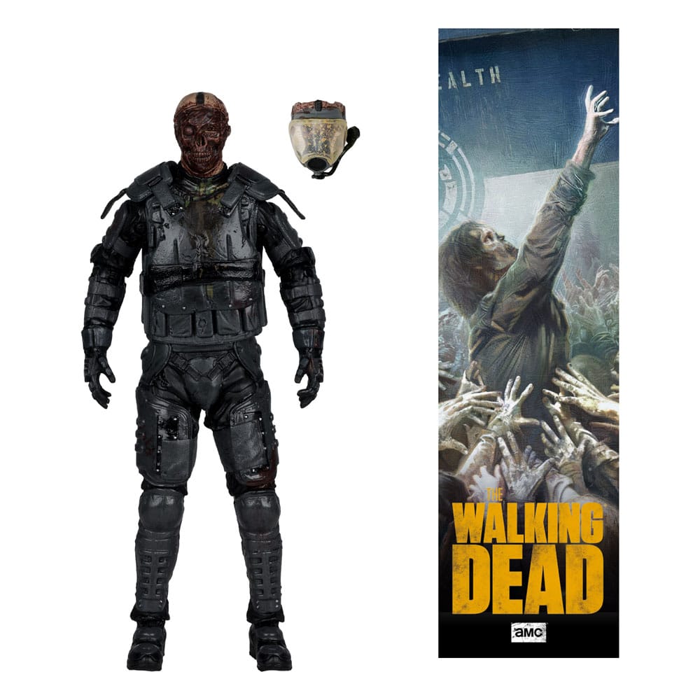 The Walking Dead Action Figure Gas Mask Zombie (Season 4) 13 cm - The Happy Toy Store