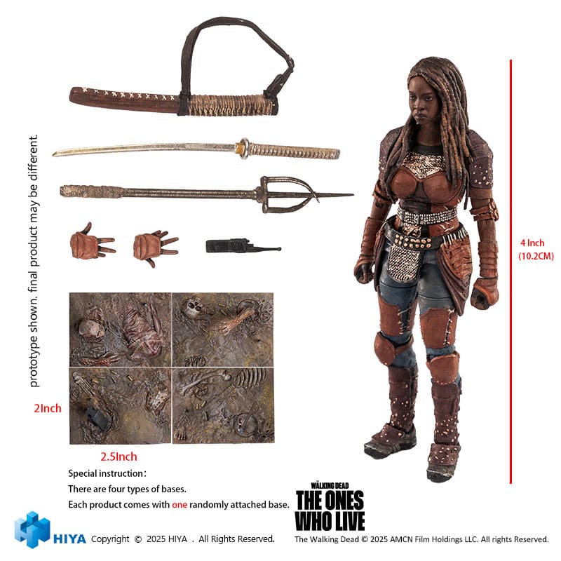 The Walking Dead: The Ones Who Lived Exquisite Mini Action Figure 1/18 Michonne 10 cm - The Happy Toy Store