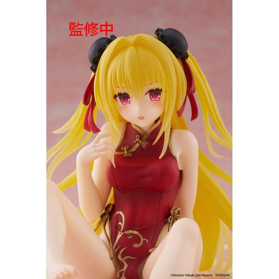 To Love Ru Darkness PVC Statue Desktop Cute Figure Golden Darkness (Chinese Dress Ver.) 13 cm - The Happy Toy Store