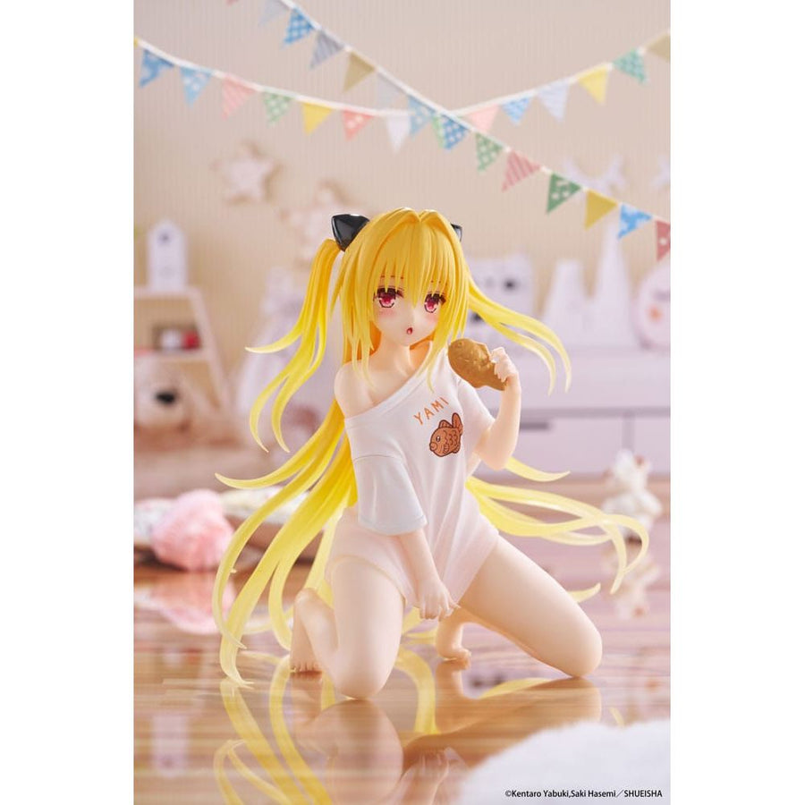 To Love - Ru Darkness PVC Statue Desktop Cute Figure Golden Darkness Roomwear Ver. 13 cm - The Happy Toy Store