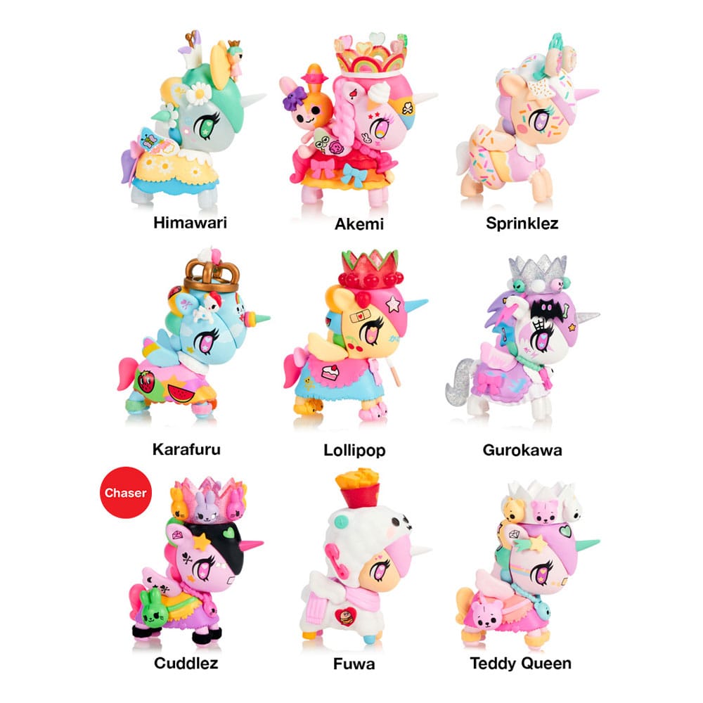 Tokidoki Unicorno Figures Assortment Harajuku Princess Full Blind Box Set 8 Pack - The Happy Toy Store