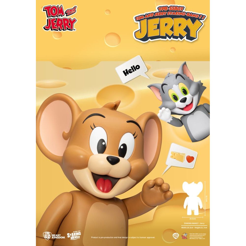 Tom & Jerry Syaking Bang PVC figure Jerry 30 cm - The Happy Toy Store
