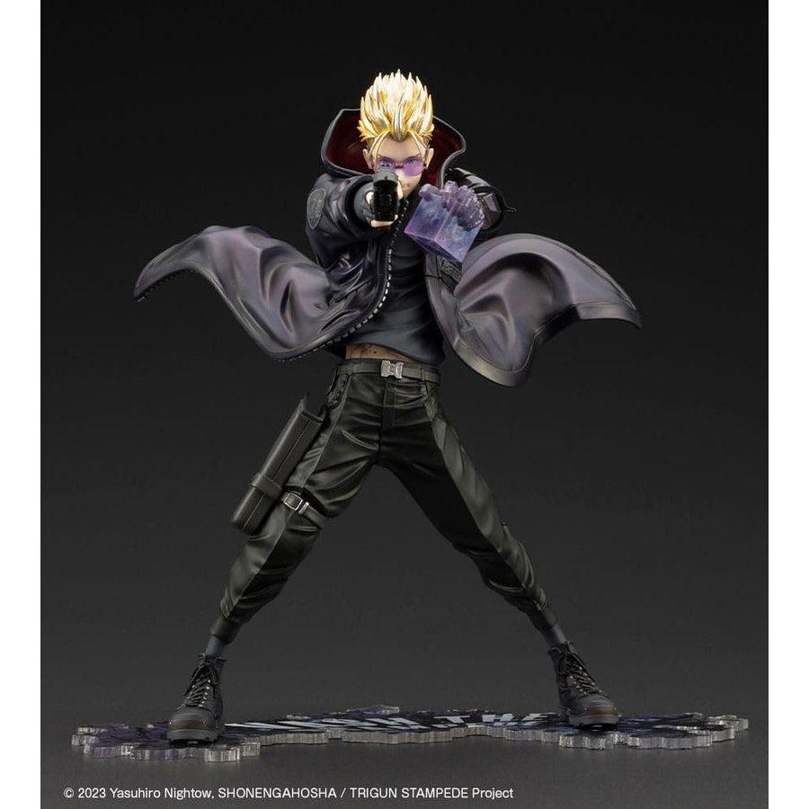 Trigun Stampede ARTFXJ Statue 1/8 Vash the Stampede The Gunman in Black Ver. 22 cm - The Happy Toy Store