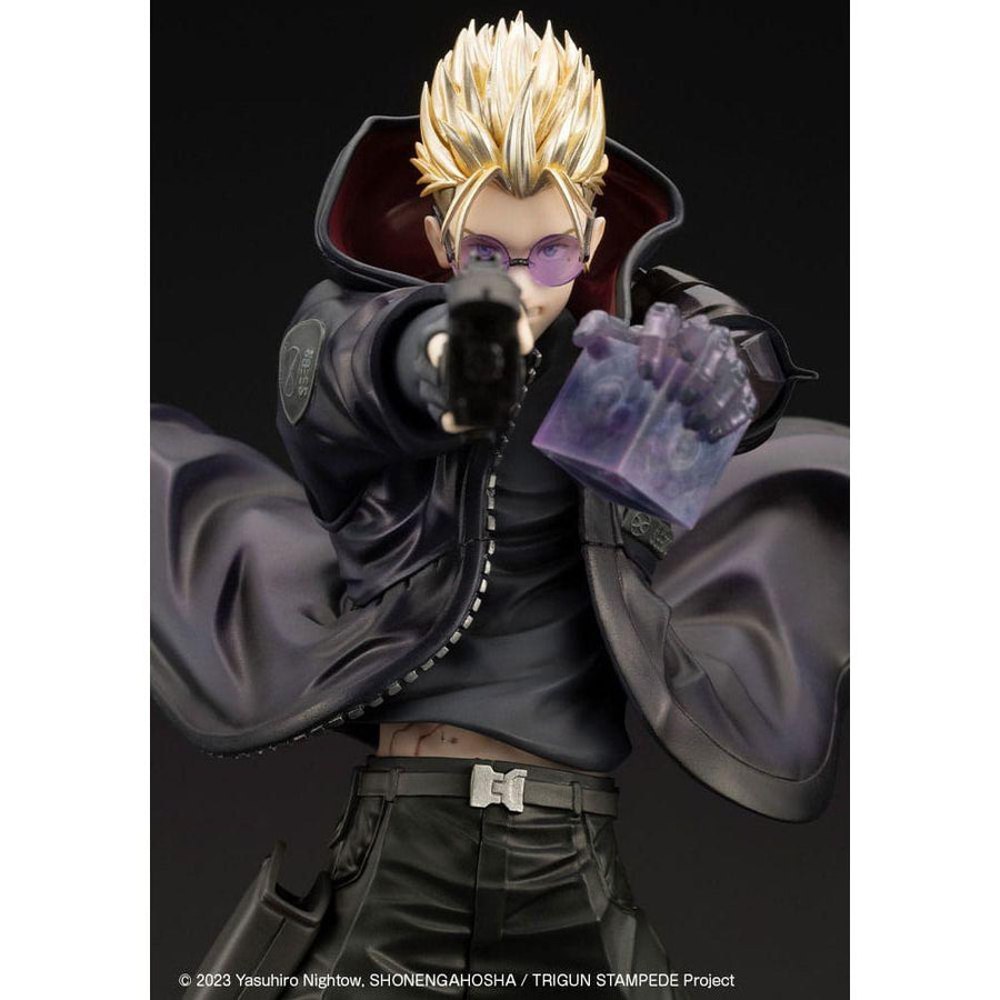 Trigun Stampede ARTFXJ Statue 1/8 Vash the Stampede The Gunman in Black Ver. 22 cm - The Happy Toy Store