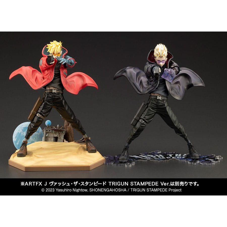 Trigun Stampede ARTFXJ Statue 1/8 Vash the Stampede The Gunman in Black Ver. 22 cm - The Happy Toy Store