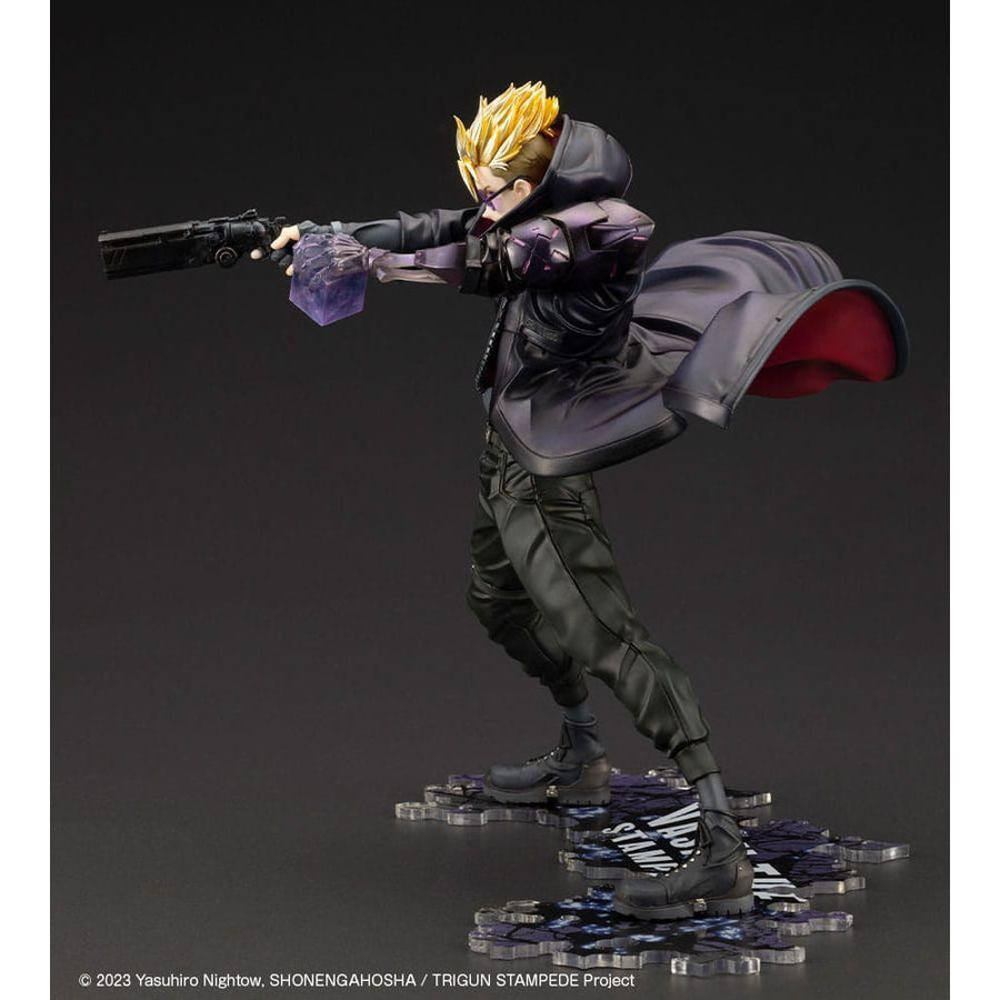 Trigun Stampede ARTFXJ Statue 1/8 Vash the Stampede The Gunman in Black Ver. 22 cm - The Happy Toy Store