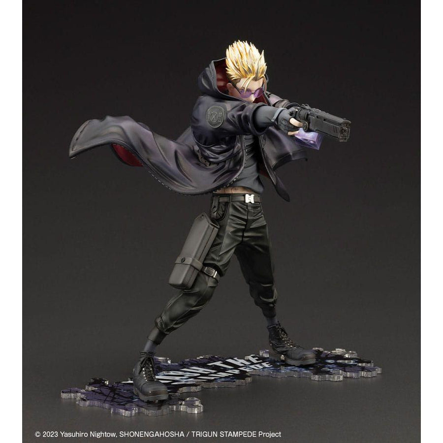 Trigun Stampede ARTFXJ Statue 1/8 Vash the Stampede The Gunman in Black Ver. 22 cm - The Happy Toy Store