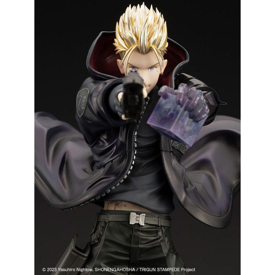 Trigun Stampede ARTFXJ Statue 1/8 Vash the Stampede The Gunman in Black Ver. 22 cm - The Happy Toy Store