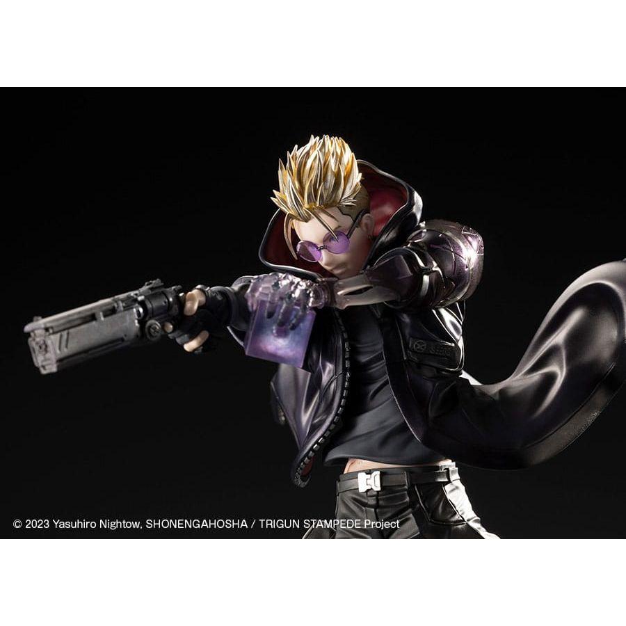 Trigun Stampede ARTFXJ Statue 1/8 Vash the Stampede The Gunman in Black Ver. 22 cm - The Happy Toy Store