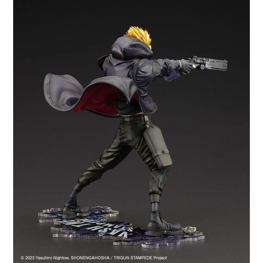 Trigun Stampede ARTFXJ Statue 1/8 Vash the Stampede The Gunman in Black Ver. 22 cm - The Happy Toy Store