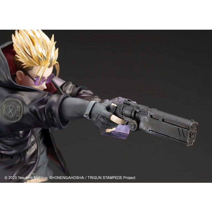 Trigun Stampede ARTFXJ Statue 1/8 Vash the Stampede The Gunman in Black Ver. 22 cm - The Happy Toy Store