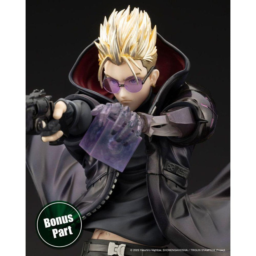 Trigun Stampede ARTFXJ Statue 1/8 Vash the Stampede The Gunman in Black Ver. 22 cm - The Happy Toy Store
