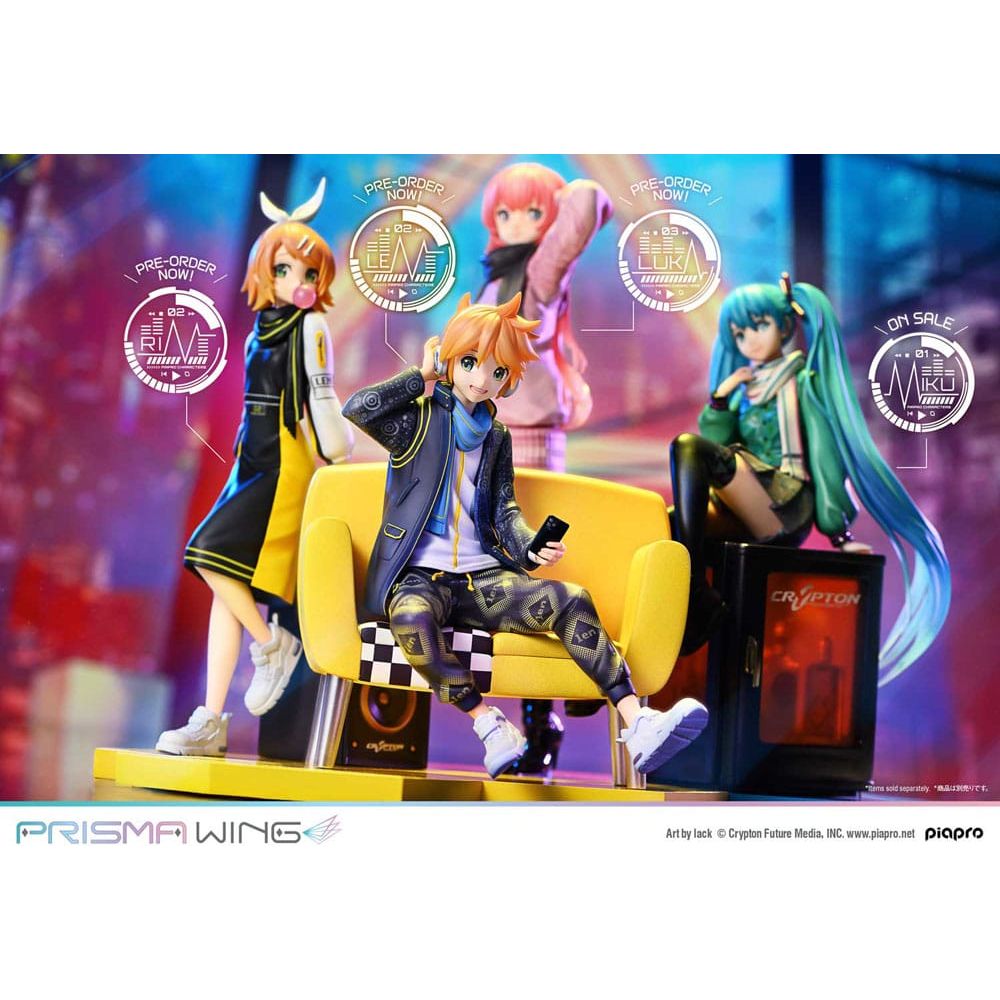 Vocaloid Piapro Characters Prisma Wing PVC Statue 1/7 Kagamine Len (Art by lack) 18 cm - The Happy Toy Store