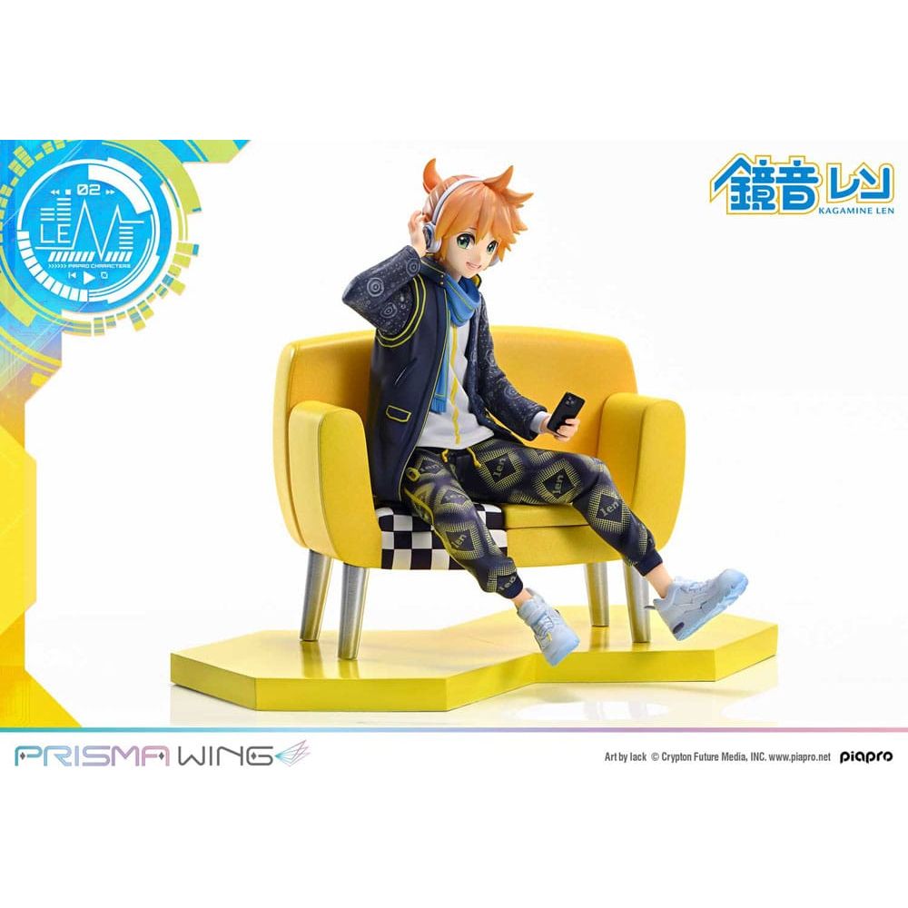 Vocaloid Piapro Characters Prisma Wing PVC Statue 1/7 Kagamine Len (Art by lack) 18 cm - The Happy Toy Store