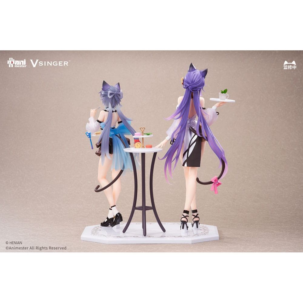 VSinger Luo Tianyi & Mo Qingxian Statue 1/7 2 - Pack Luo Tianyi & Mo Qingxian Tea Time Melody Ver. - The Happy Toy Store