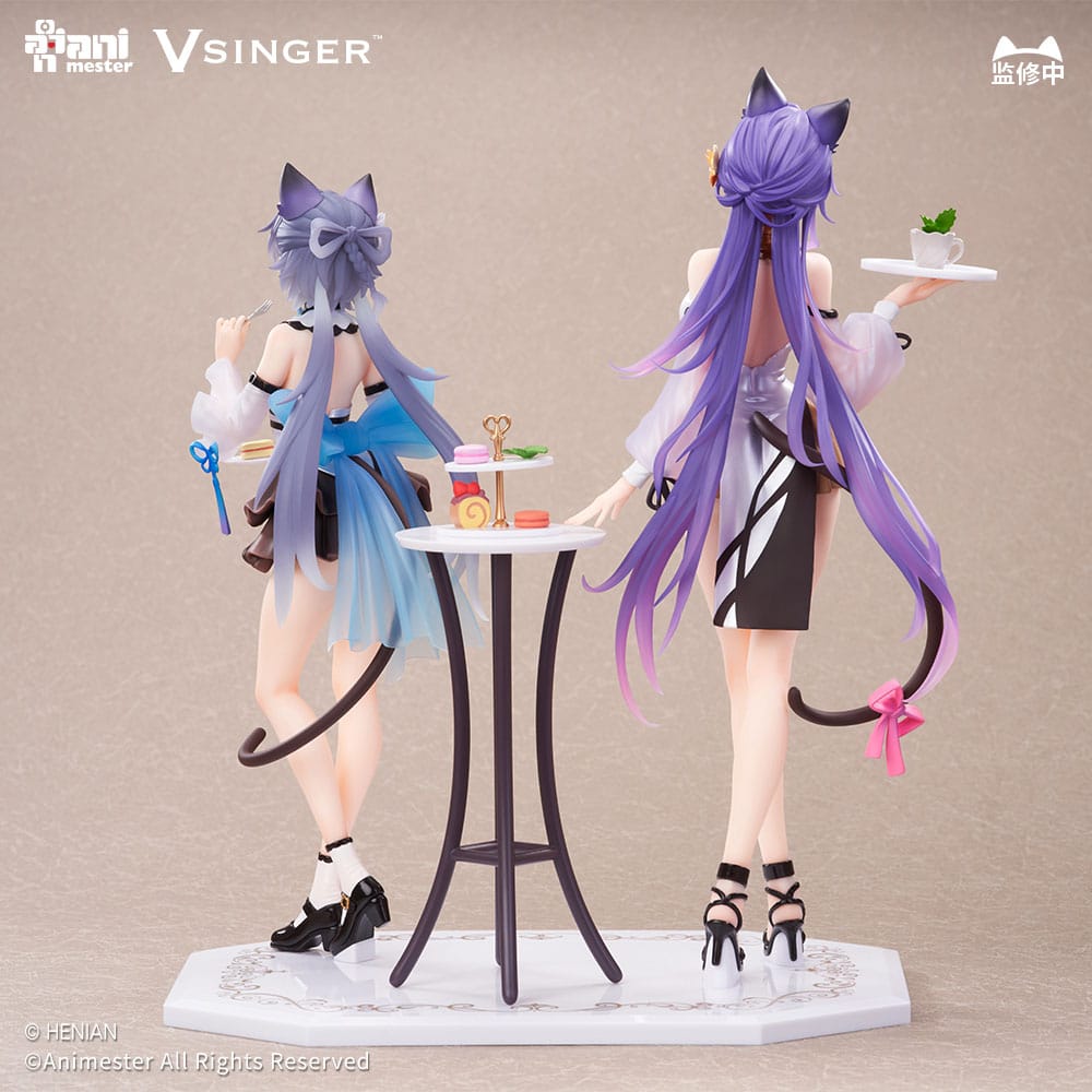 VSinger Luo Tianyi & Mo Qingxian Statue 1/7 2 - Pack Luo Tianyi & Mo Qingxian Tea Time Melody Ver. - The Happy Toy Store
