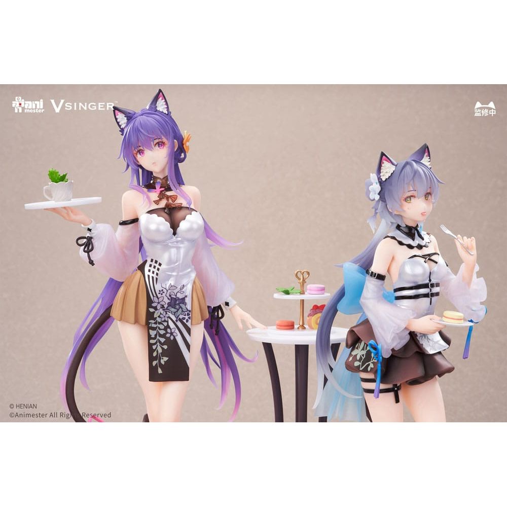 VSinger Luo Tianyi & Mo Qingxian Statue 1/7 2 - Pack Luo Tianyi & Mo Qingxian Tea Time Melody Ver. - The Happy Toy Store