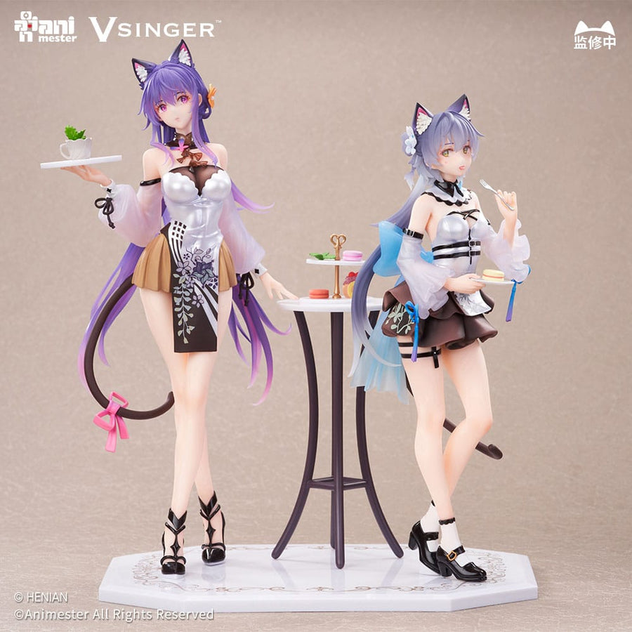 VSinger Luo Tianyi & Mo Qingxian Statue 1/7 2 - Pack Luo Tianyi & Mo Qingxian Tea Time Melody Ver. - The Happy Toy Store