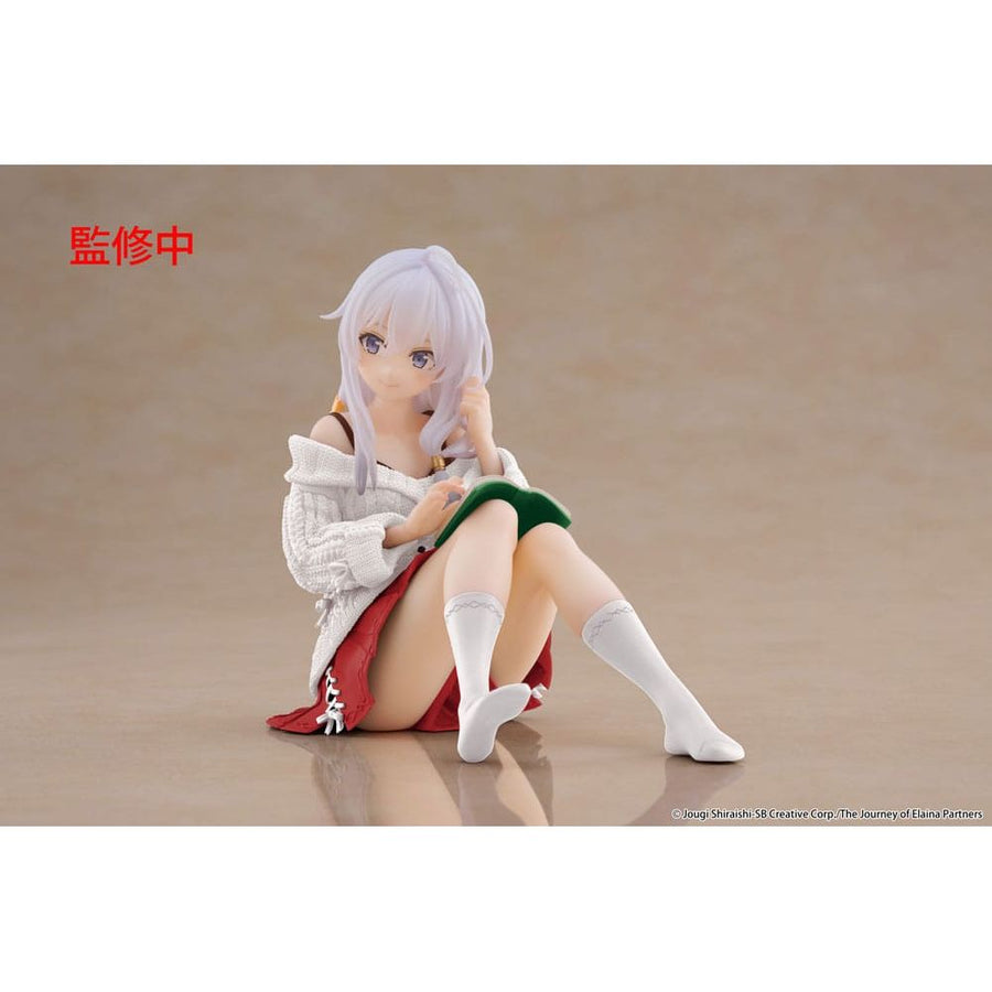Wandering Witch: The Journey of Elaina PVC Statue Desktop Cute Figure Elaina Casual Clothes Ver. Renewal 13 cm - The Happy Toy Store