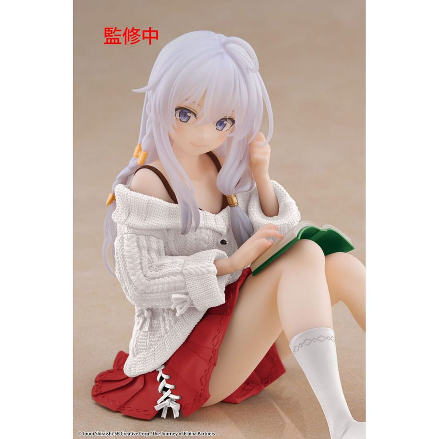 Wandering Witch: The Journey of Elaina PVC Statue Desktop Cute Figure Elaina Casual Clothes Ver. Renewal 13 cm - The Happy Toy Store